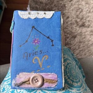 Handmade Aries Zodiac Junk Journal 48 Pages